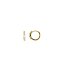 Pendientes pequeños aros con circonitas blancas Salvatore Plata 213A0525